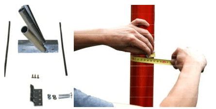 gruppo portabandiera inclinato