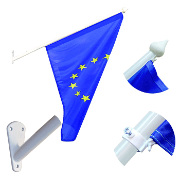 staffa da parete per bandiera