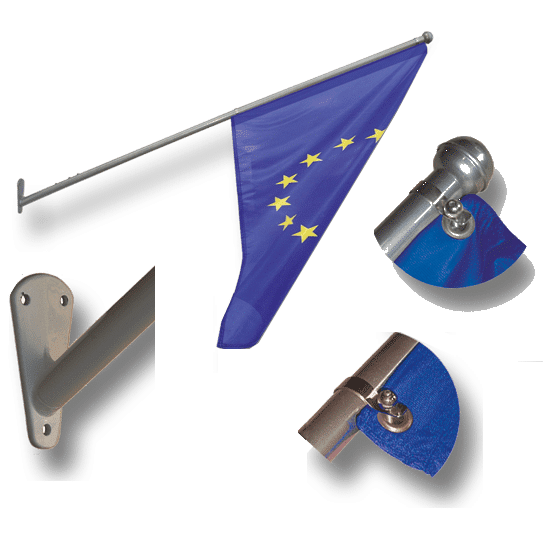 staffa da parete per bandiera