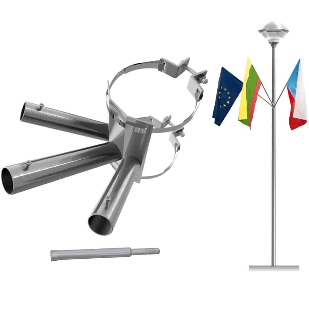 bandiera per palo dell'illuminazione