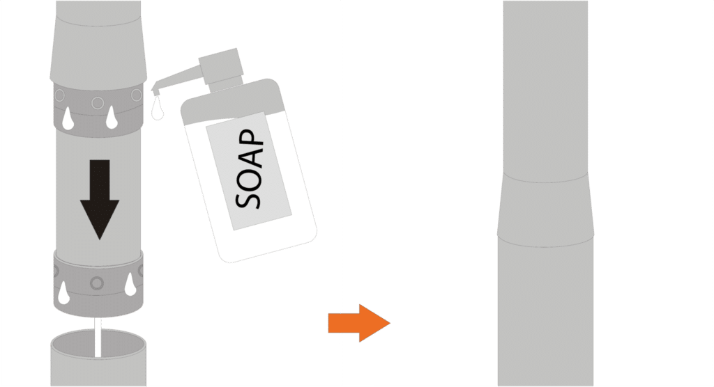 montaggio dell'asta della bandiera