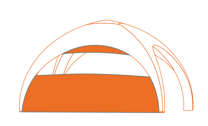 tenda pubblicitaria gonfiabile