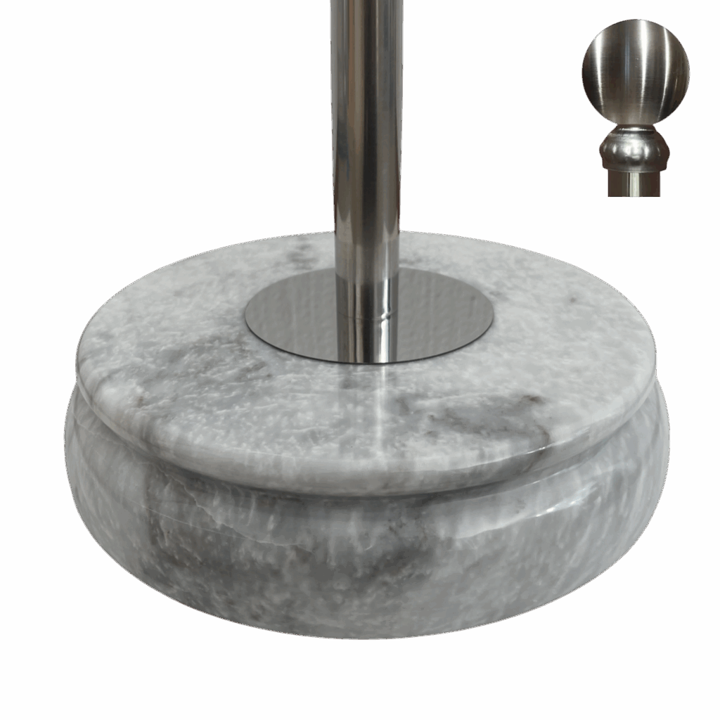 portabandiera in marmo