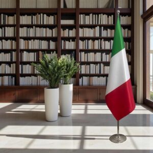 drapeau Italie sur pied