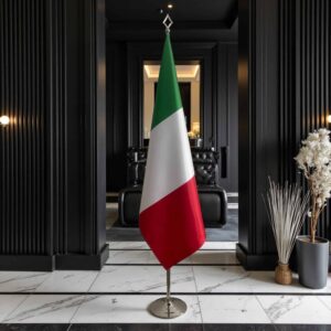 drapeau Italie sur hampe