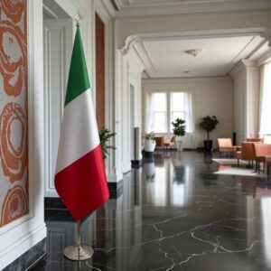 drapeau Italie sur pied