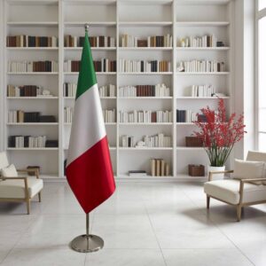 drapeau Italie sur hampe