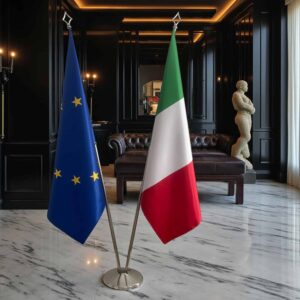 drapeau Italie et UE