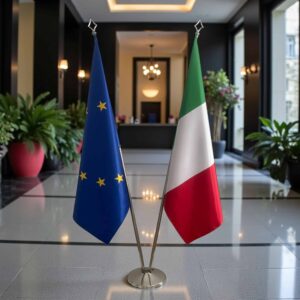 drapeau Italie et UE
