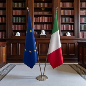 drapeau Italie et UE