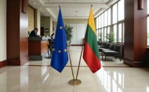 drapeau Lituanie et UE