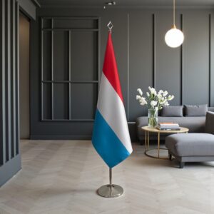 drapeau Luxembourg sur socle