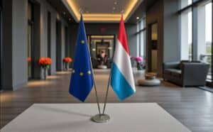 drapeau Luxembourg et UE