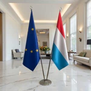 drapeau Luxembourg et UE