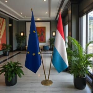 drapeau Luxembourg et UE