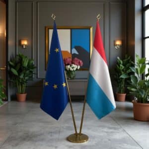 drapeau Luxembourg et UE