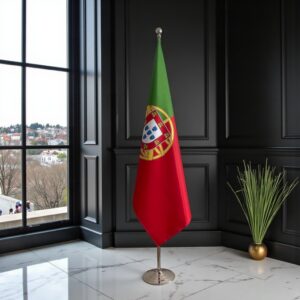 drapeau Portugal avec pied