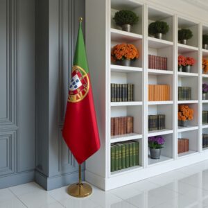 drapeau Portugal avec mat