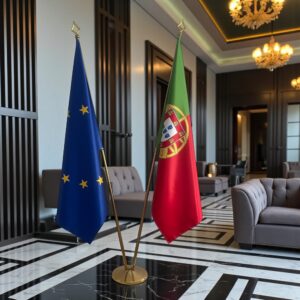 drapeau Tchequie avec mat