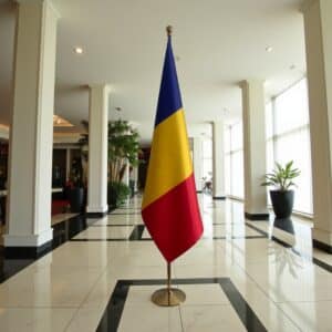 drapeau Roumanie pour bureau