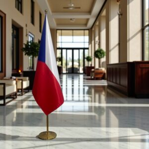 drapeau Tchequie pour bureau