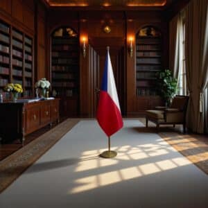 drapeau Tchequie et UE