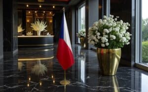 drapeau Tchequie pour bureau