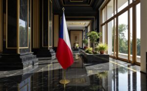 drapeau Tchequie pour bureau