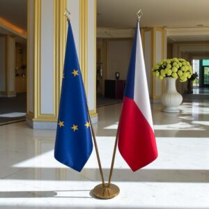 drapeau Tchequie et UE