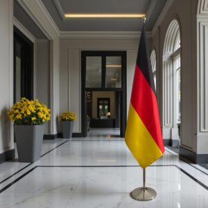 drapeau allemand avec socle