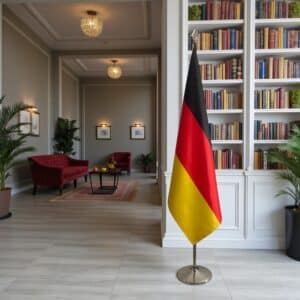 drapeau allemand avec socle