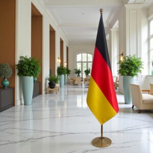 drapeau allemand sur hampe
