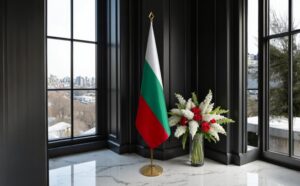 drapeau bulgarie avec mât