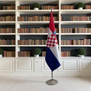 drapeau Croatie sur socle