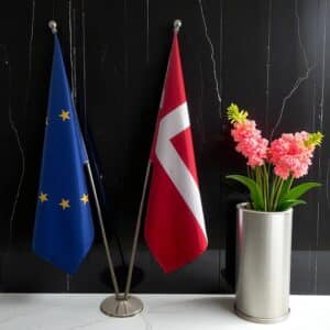drapeau Danemark et UE