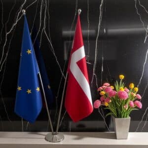 drapeau Danemark et UE