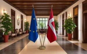 drapeau Danemark et l'UE