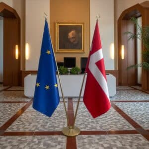 drapeau Danemark et l'UE