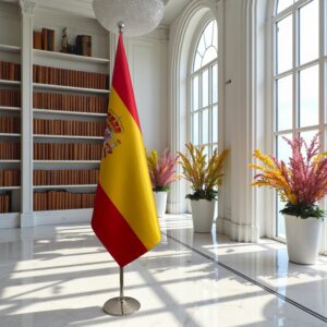 drapeau espagne sur pied