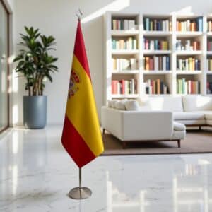 drapeau espagne sur socle