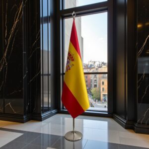drapeau espagne sur hampe