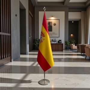drapeau espagne sur hampe