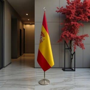 drapeau espagne sur hampe