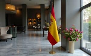 drapeau espagne et UE