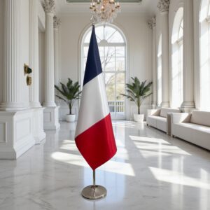 drapeau france sur socle