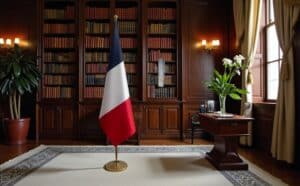 drapeau france avec hampe