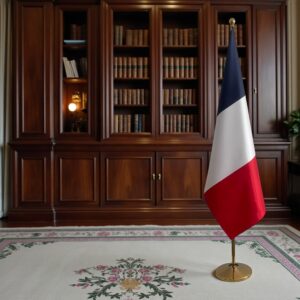 drapeau france avec hampe