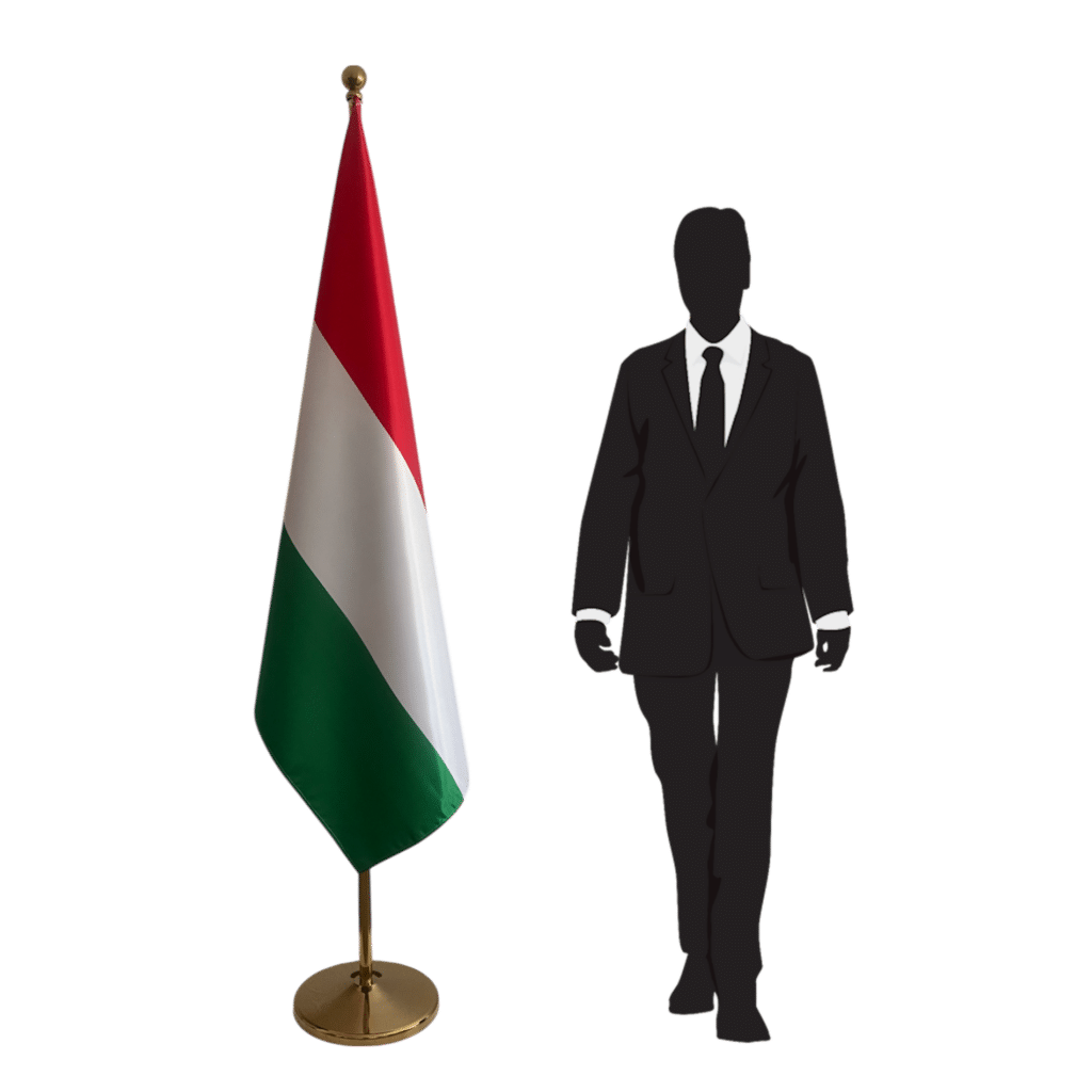 bandiera ungherese su asta