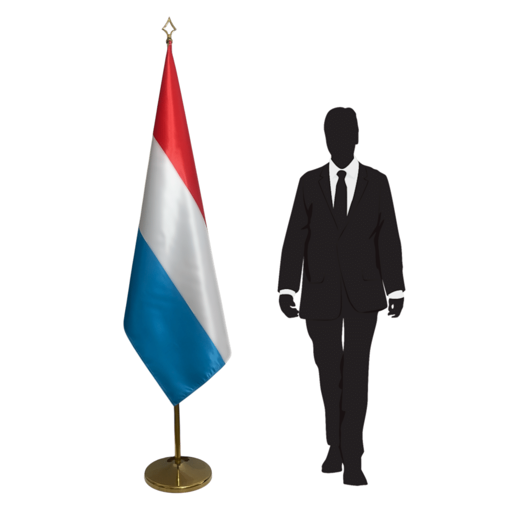 Bandiera del Lussemburgo con tappetino