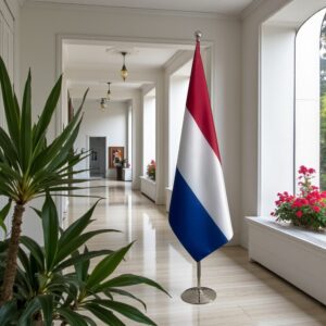 drapeau Pays-Bas sur pied